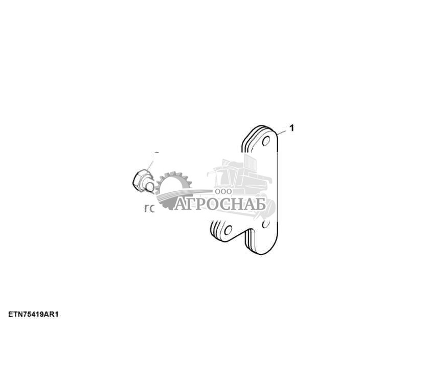 Торцевая крышка, SCV, левая, без клапана сцепки 